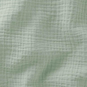 Tissu double gaze de coton vert tendre